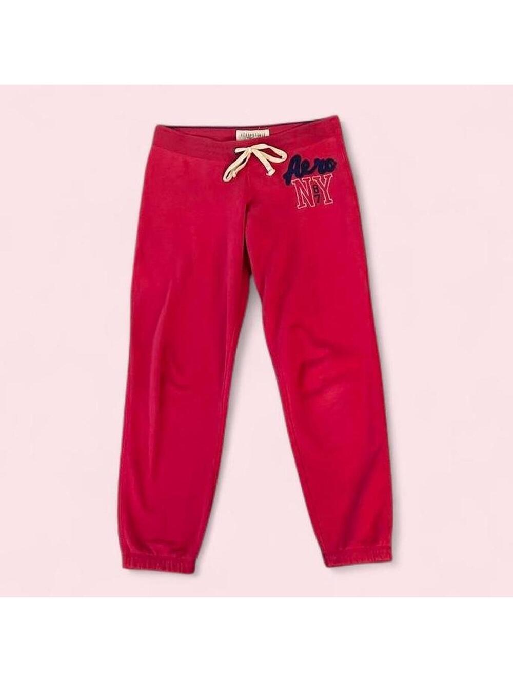🩷💙 hot pink Y2K style aero NY joggers 💙🩷